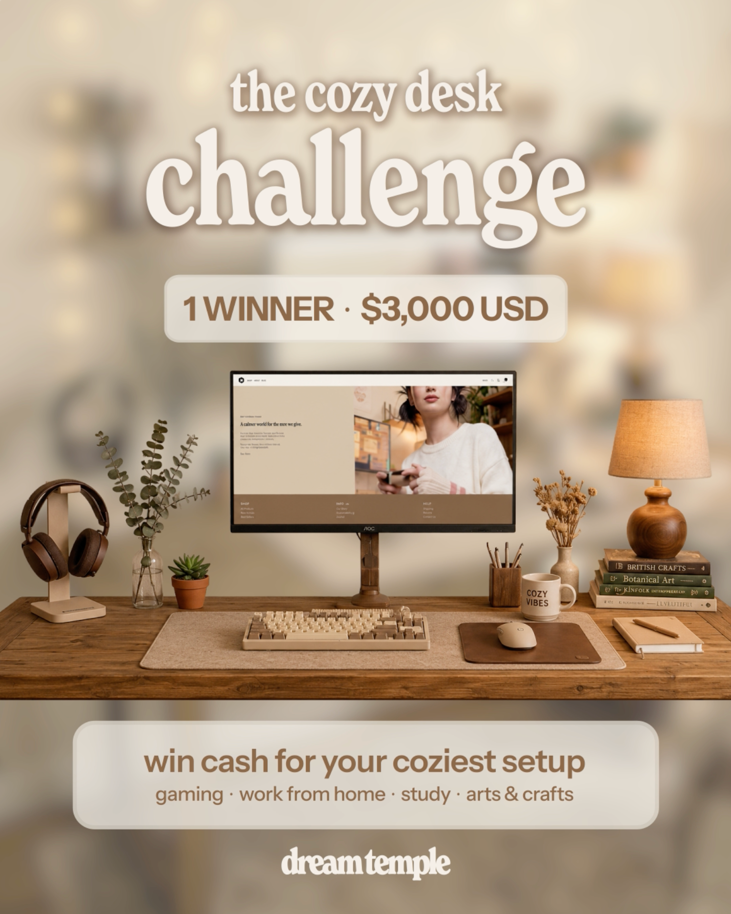 The Cozy Desk Challenge Is Here: $3,000 for the Coziest Setup